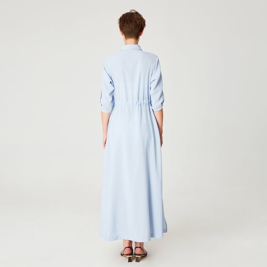 Langes minimalistisches Hemdkleid - Image 6