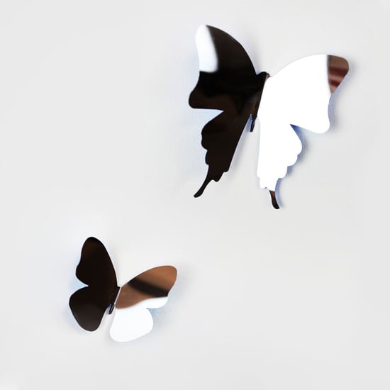 Walplus 3D Butterflies Mirror Wall Stickers, Self Adhesive, DIY, Decoration, Kids Room, Nursery, Children's room, Boy, Girl
