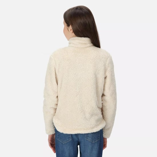 Regatta Kinder/Kinder Kallye Ripple Fleece Jacke (Light Vanilla) - Image 5