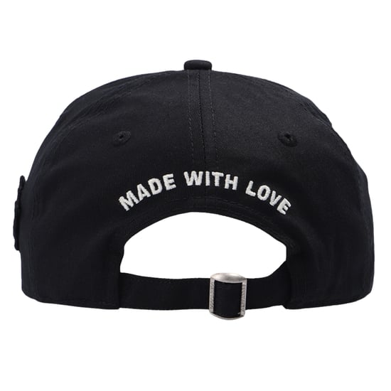DSQUARED2 Seit 1964 Gesticktes Logo Schwarzes Cap - Image 3