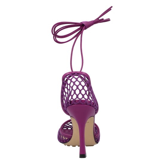 Bottega Veneta Stretch-Lace-Up-Sandalette lila - Image 3