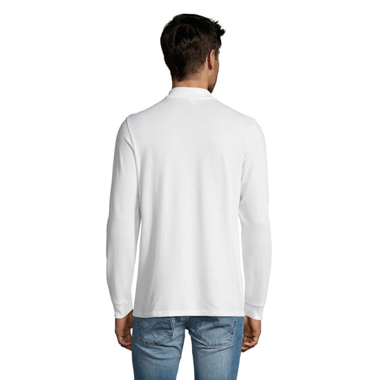 SOLS - "Perfect" Poloshirt für Herren Langärmlig (Weiß) - Image 2
