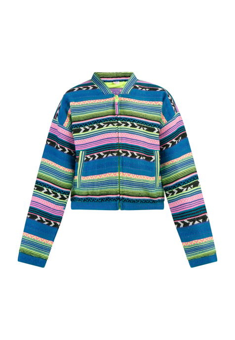 Mymo Bomberjacke Mädchen Mehrfarbig Neongrün - Image 1