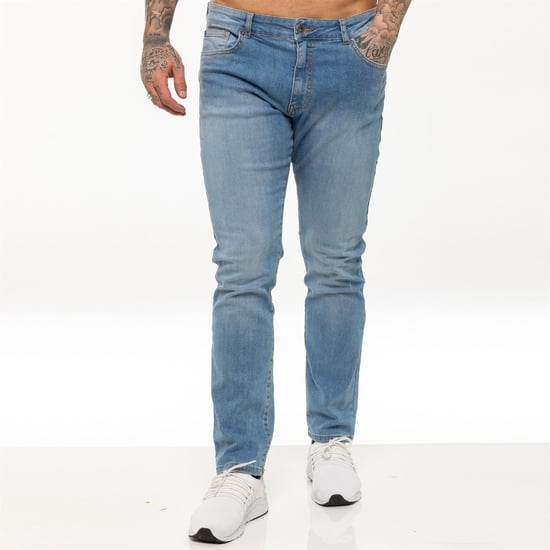 Kruze Herren Straight Leg Stretch Jeans - Image 4