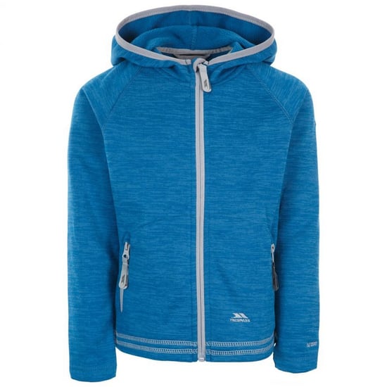 Trespass Childrens Goodness Mädchen Full Zip Hooded Fleece Jacke (Cosmic Blue) - Image 1