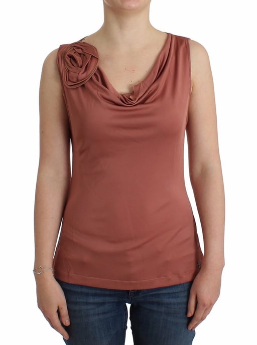 Galliano Pink top sleeveless blouse