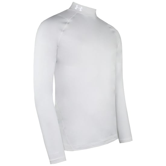 Under Armour Coldgear White Herren Infrarot ausgestattet Golf Mock Baselayer 1366269 100 - Image 2