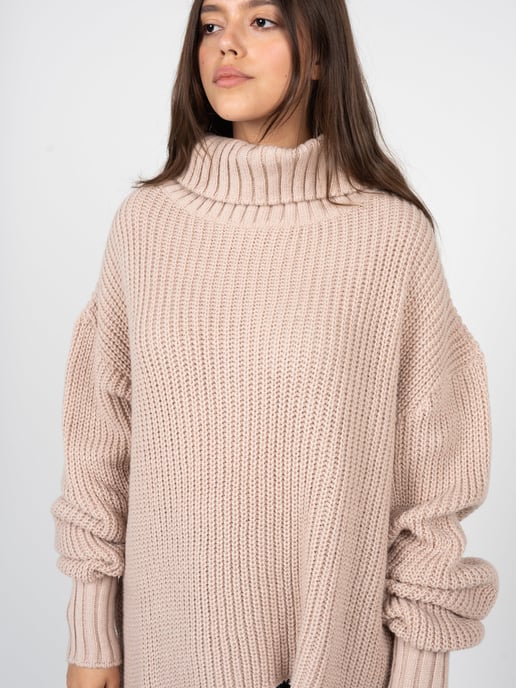 La Haine Inside Us Pullover Damski Asymetryczny Woman's Pink