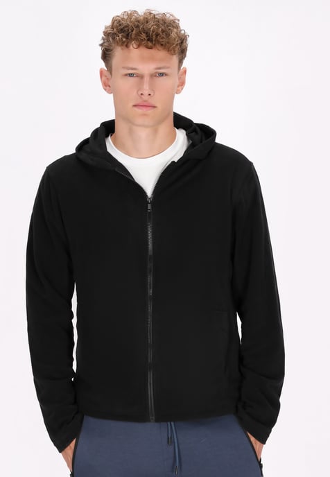 Mo Fleecejacke Herren schwarz - Image 3
