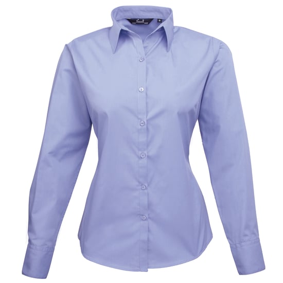 Premier - Bluse für Damen Langärmlig (Mittelblau) - Image 1