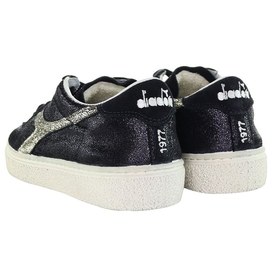 Diadora Montecarlo Glitzer Dirty Damen Schwarz Sneakers - Image 3