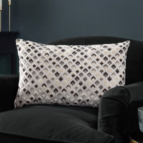 Paoletti Lexington Samt Jacquard Federfüllung Kissen - Image 6