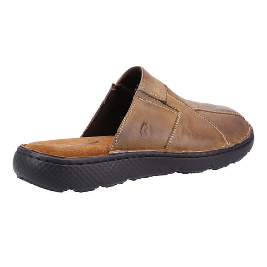 Hush Puppies Herren Carson Leder Pantoletten (Olive) - Image 4