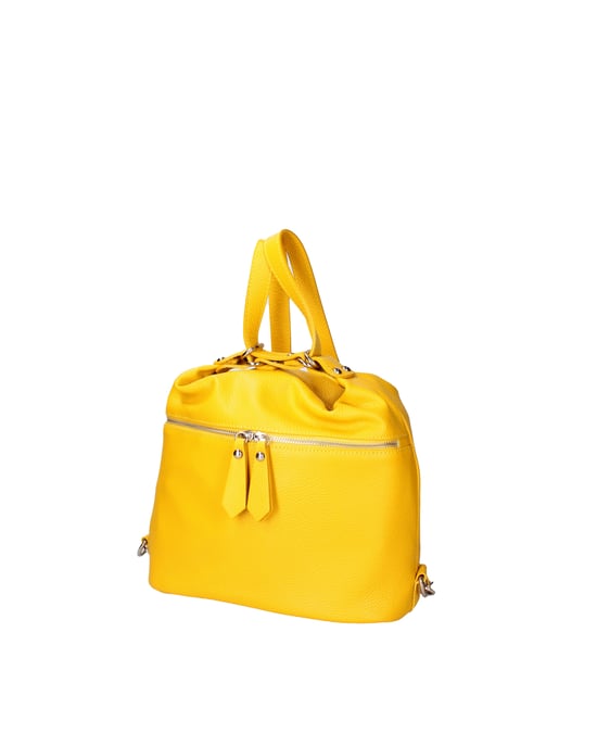 Viola Castellani Umhängetasche in einem Rucksack umwandelbar Frauen YELLOW - Image 5
