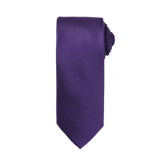 Premier Mens Micro Waffle Formal Work Krawatte (2er-Pack) (Lila) - Image 1