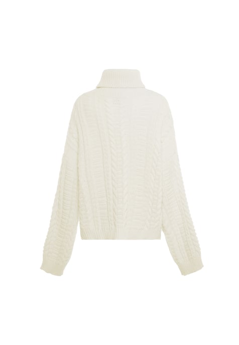 Mymo Pullover Damen Wollweiß - Image 2