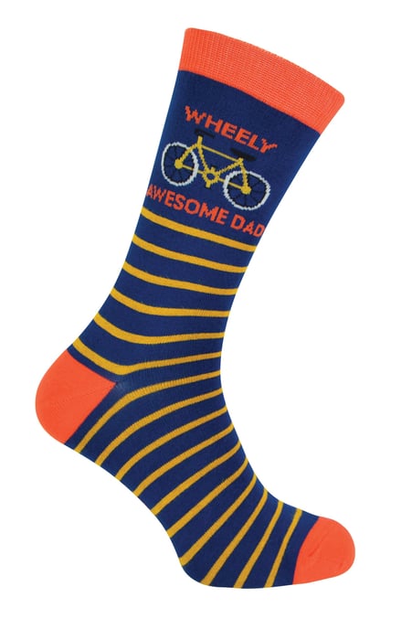 Herr Heron - Herren Papa Socken | Neuheit Bambus Socken | Atmungsaktiv weich | Vatertag Geschenk für erstaunliche Papa - Papa Socken (Navy) - Image 1