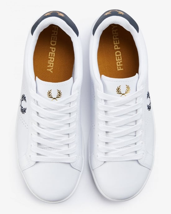 Fred Perry Cupsole Leder Herren Weiße Sneakers - Image 6