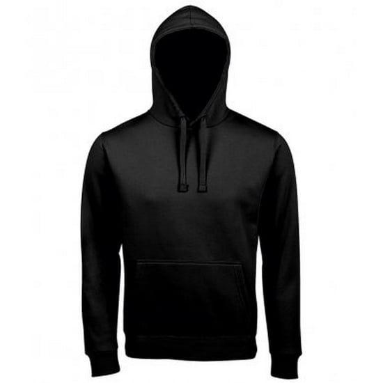 SOLS Unisex-Erwachsene Spencer Sweatshirt mit Kapuze (Schwarz) - Image 1