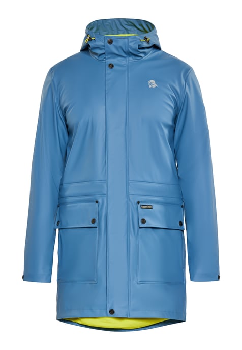 Schmuddelwedda Regenmantel Herren Stahlblau - Image 1