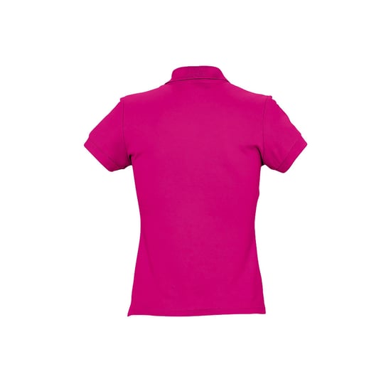 SOLS Womens/Ladies Passion Pique Short Sleeve Polo Shirt (Fuchsia) - Image 2