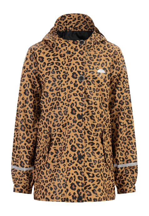 Schmuddelwedda Regenjacke Mädchen schwarz beige leo - Image 1