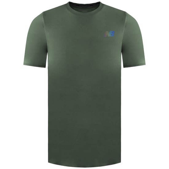 New Balance Q Speed Jacquard Grünes Herren-T-Shirt - Image 1