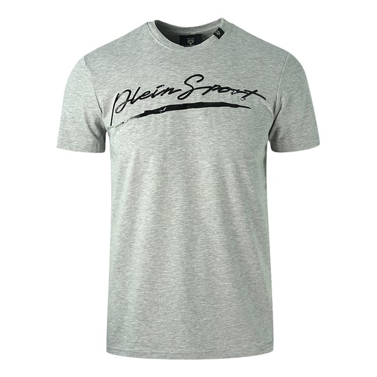 Plein Sport Signature Logo Grey T-Shirt