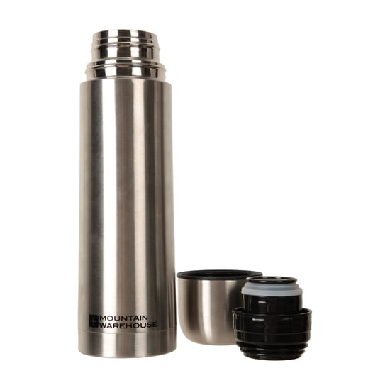 Mountain Warehouse Logo Stainless Steel 500ml Flask (Silver)