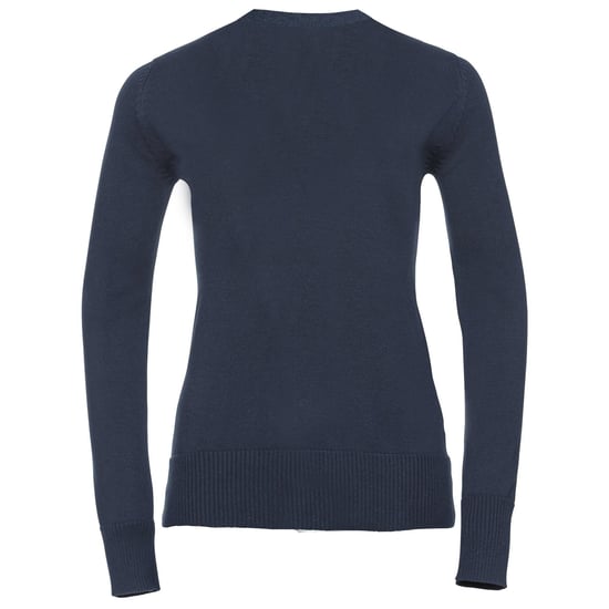 Russell Collection Damen Strickjacke mit V-Ausschnitt (Marineblau) - Image 2