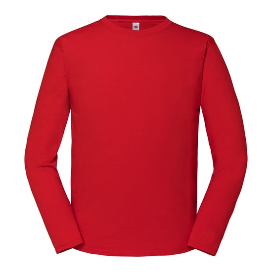 Fruit of the Loom - "Iconic 195" T-Shirt für Herren/Damen Unisex Langärmlig (Rot) - Image 1