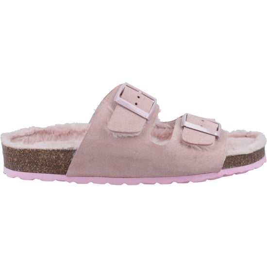 Hush Puppies Jessie Leder Damen Blush Pantoffeln - Image 4