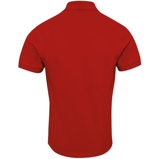 Premier Herren Coolchecker Plus Piqu Polo Shirt (Rot) - Image 2