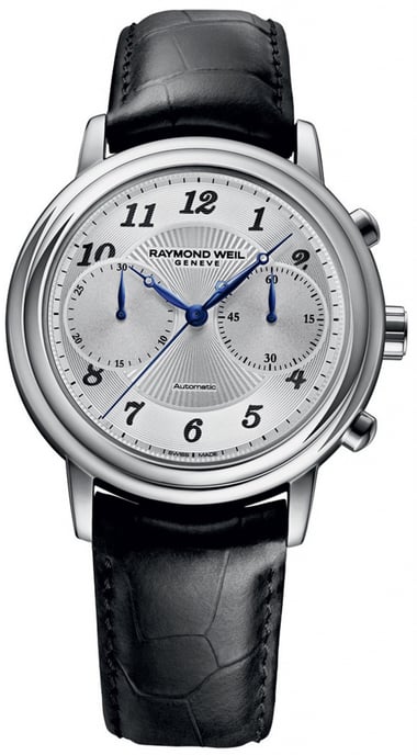 Raymond Weil Maestro Schwarz Herren Armbanduhr 4830-STC-05659 - Image 1
