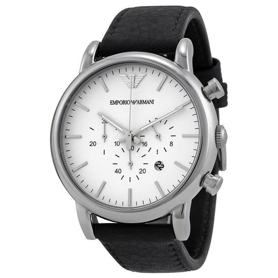 Emporio Armani Luigi Schwarz Herren Armbanduhr AR1807 - Image 1