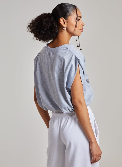 Carolina Varsity Double Layer Crop Top