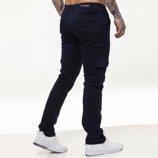 Enzo Mens Cargo Combat Chinos