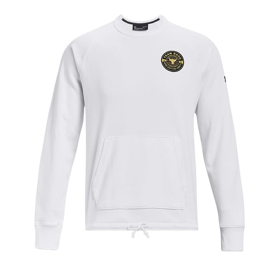 Under Armour Project Rock Mens White Heavyweight Terry Sweater