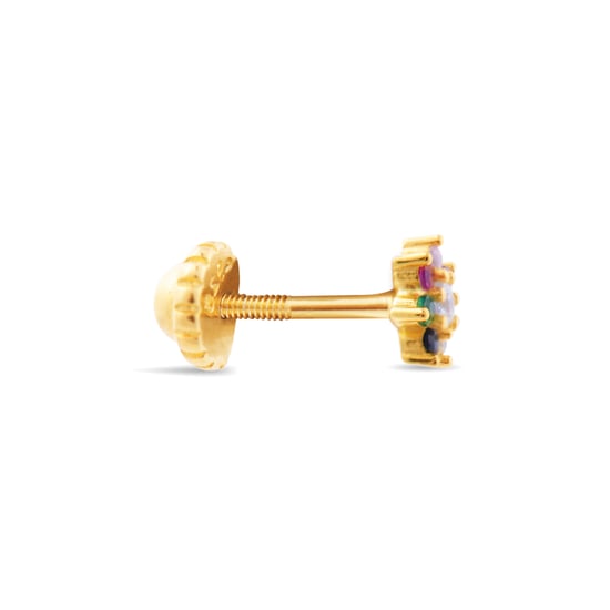 Piercing Luxenter, Fanti 925 Sterling Silber und Multicolour Zirkonia in 18 Karat Gelbgold - Image 2