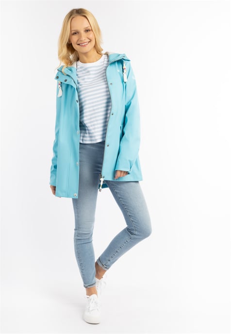 Schmuddelwedda Regenjacke Damen DUNKELAQUA-280 - Image 2