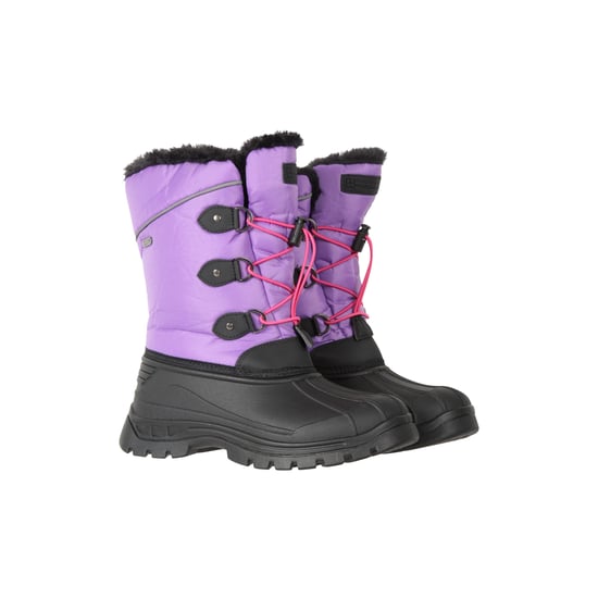 Mountain Warehouse Childrens/Kids Whistler Adaptive Snow Boots (Dark Purple)