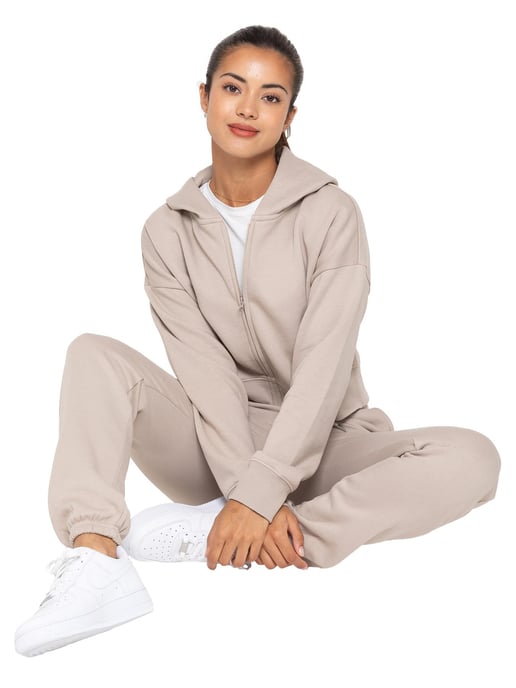 Enzo | Womens Crop Zip Hoodie Trainingsanzug Set - Image 6