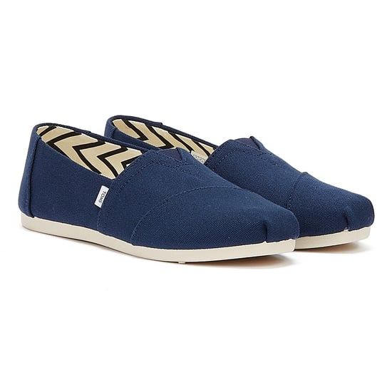 TOMS Alpargata Baumwolle Canvas Womens Marine Espadrilles - Image 1