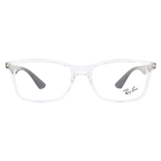 Ray-Ban Rechteckige Transparente und Schwarze Unisex Damen Brillenfassung - Image 1