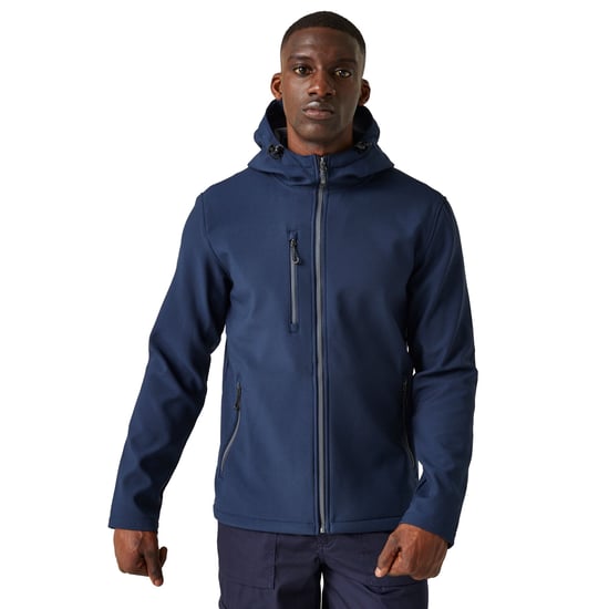 Regatta - "Navigate" Softshelljacke Zweilagig für Herren (Marineblau/Mittelgrau) - Image 3