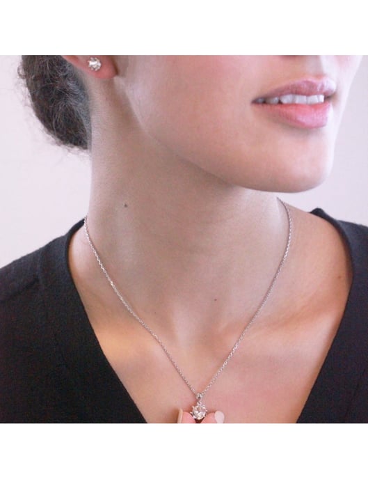 Lilienset - Silber und Kristall - Image 2