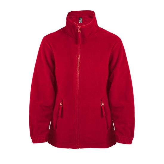SOLS Kinder Fleece Jacke North (Rot) - Image 1