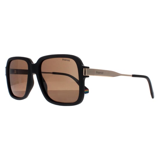 Polaroid Square Mens Black Bronze Polarized PLD 6220/S/X