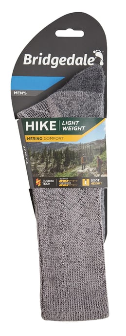 Bridgedale - Herren Wandern leichte Merinowolle Socken - Grau - Image 2
