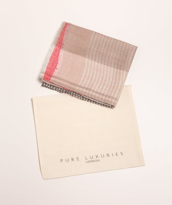 'Neptune' Cashmere & Merino Wool Pashmina